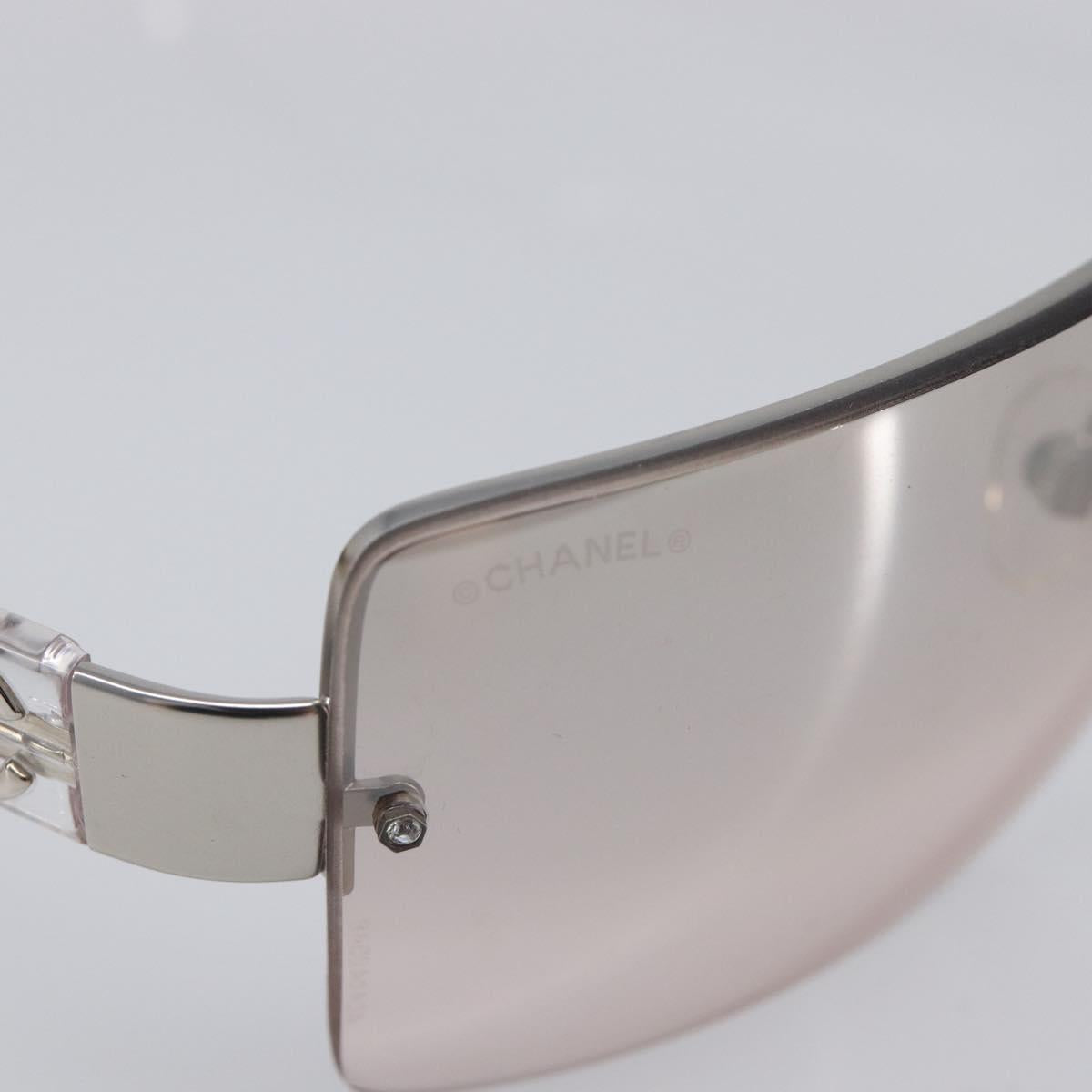 CHANEL Rimless Sunglasses plastic Clear CC Auth BA15664M