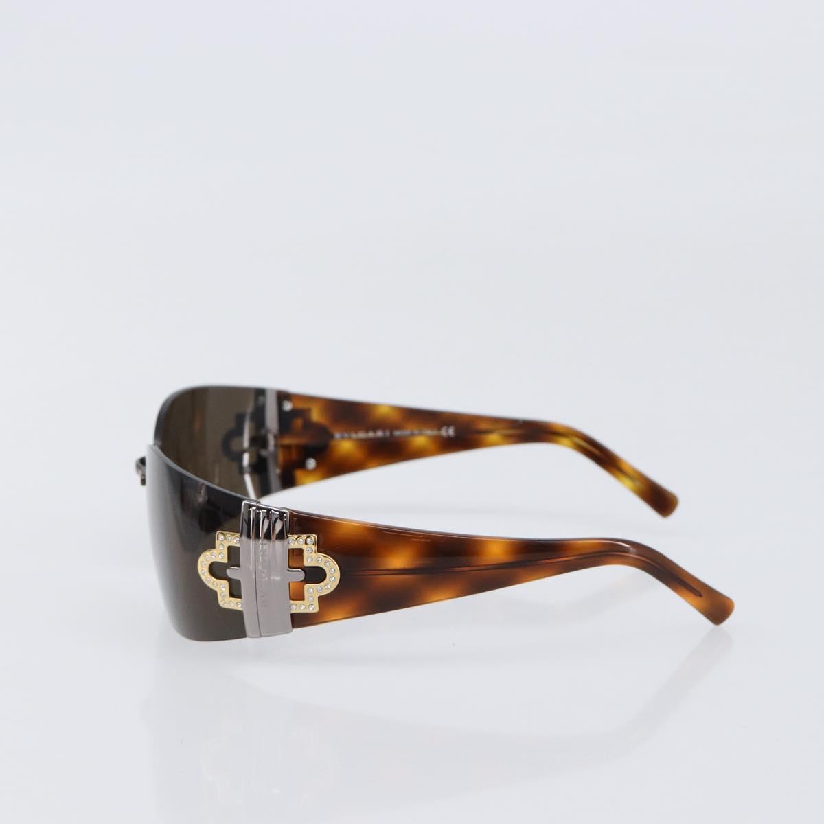 BVLGARI Sunglasses plastic Brown Auth BA15666V