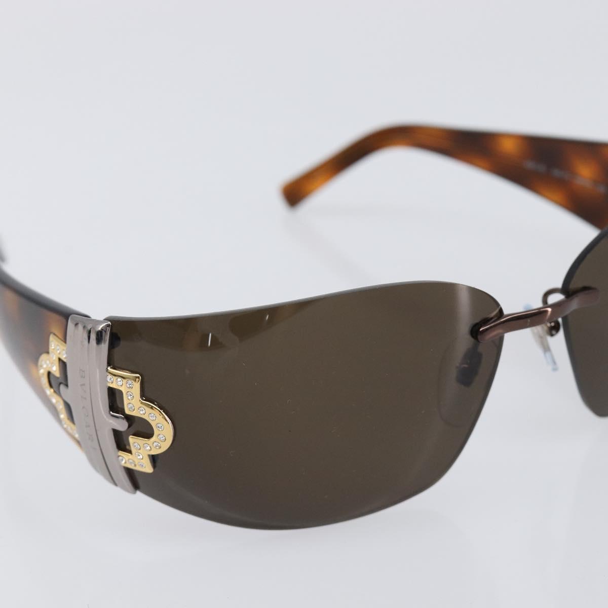 BVLGARI Sunglasses plastic Brown Auth BA15666V
