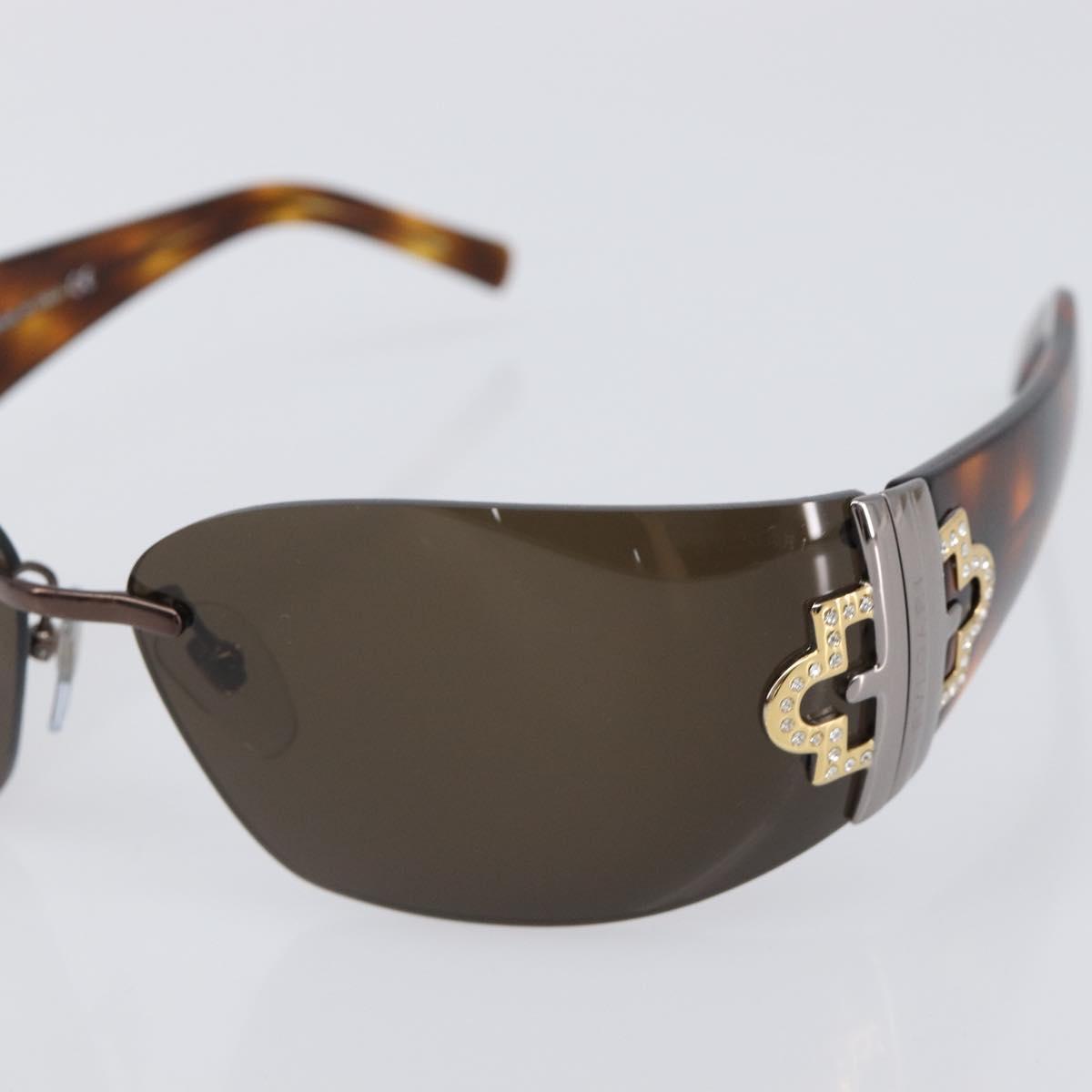 BVLGARI Sunglasses plastic Brown Auth BA15666V