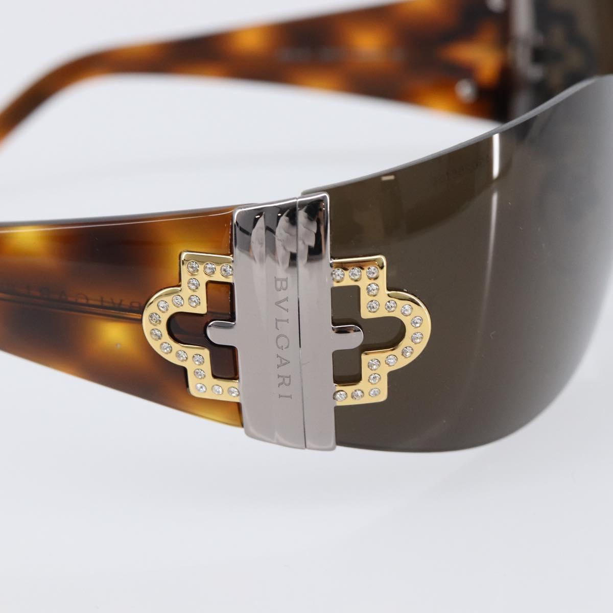 BVLGARI Sunglasses plastic Brown Auth BA15666V
