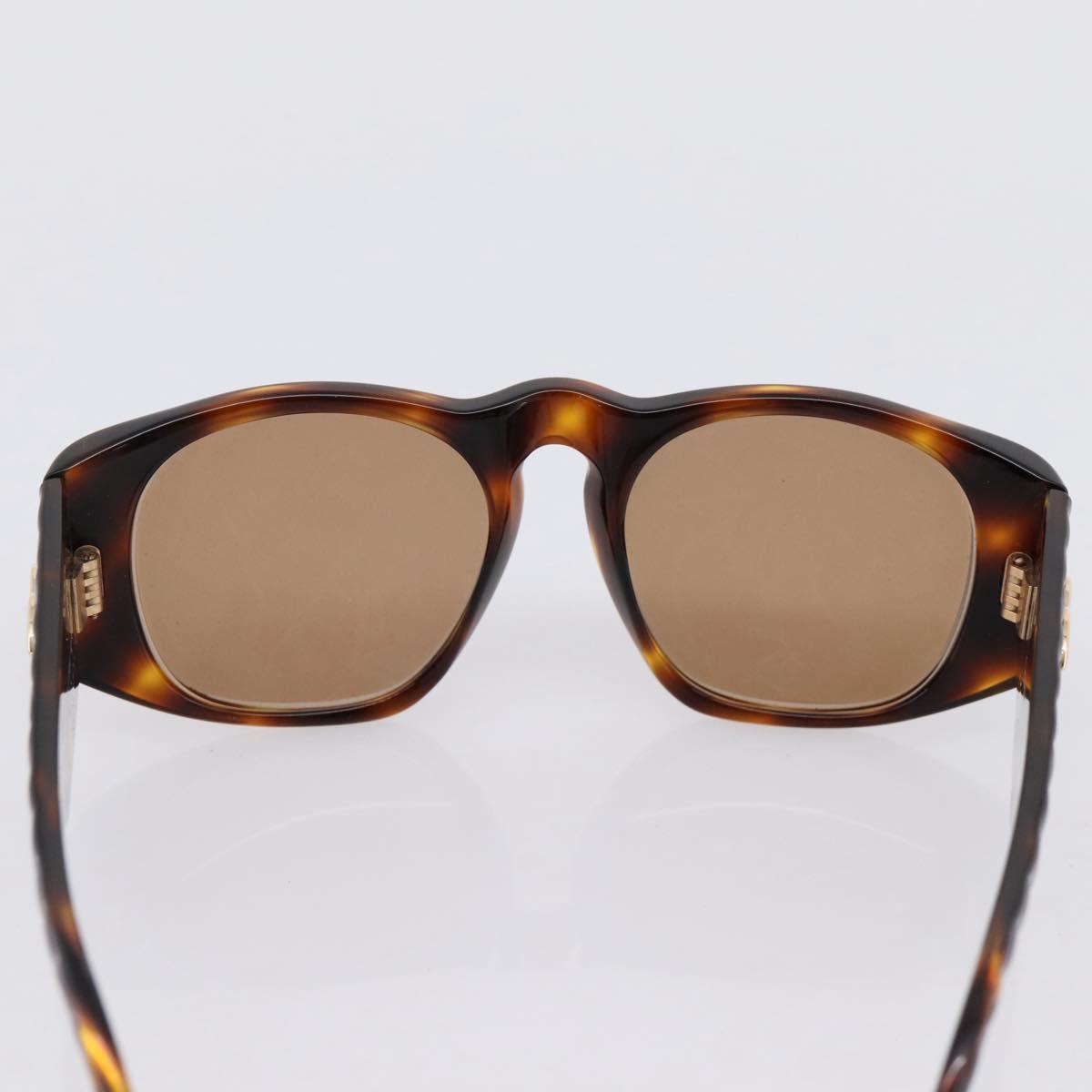 CHANEL Tortoise Pattern Sunglasses plastic Brown CC Auth BA15667