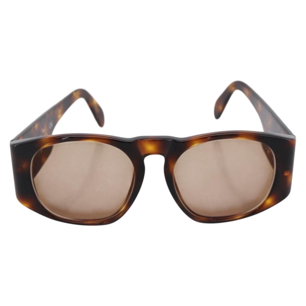 CHANEL Tortoise Pattern Sunglasses plastic Brown CC Auth BA15667