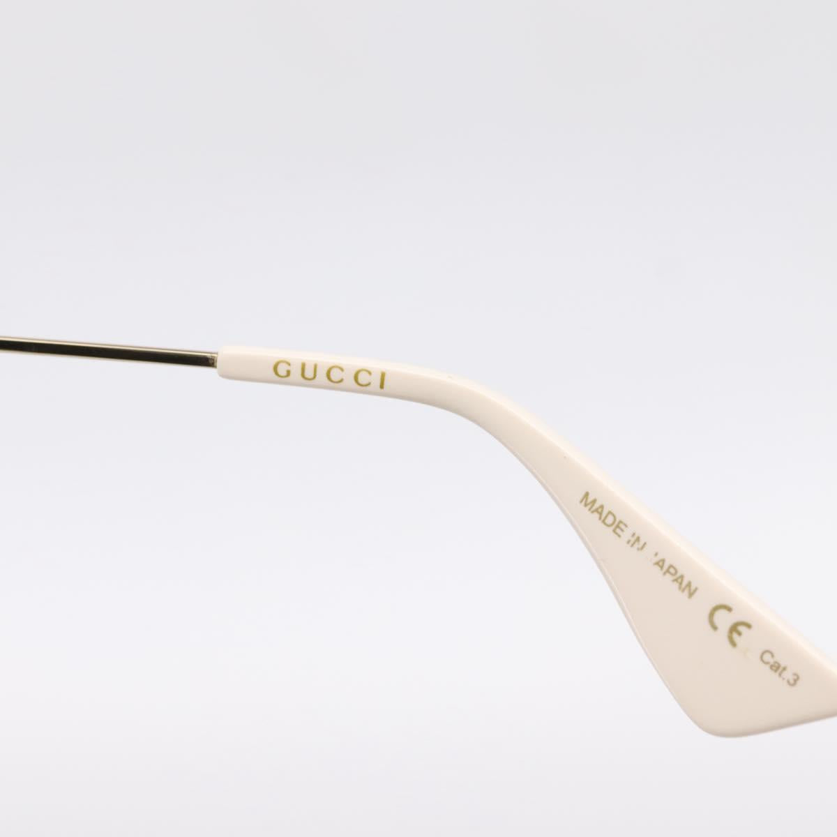 GUCCI Sunglasses plastic Ivory Auth BA15668V
