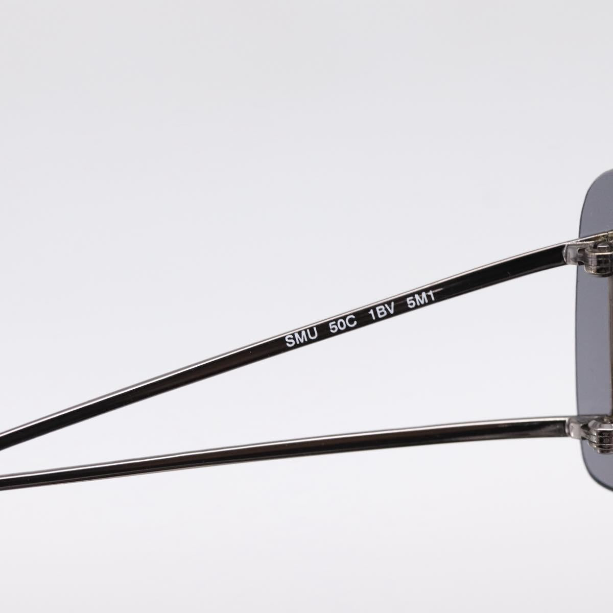 Miu Miu Rimless Sunglasses metal Black Auth BA15669V