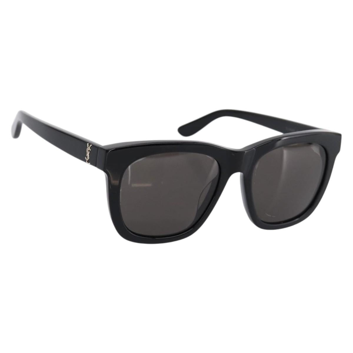SAINT LAURENT Sunglasses plastic Black Auth BA15671V