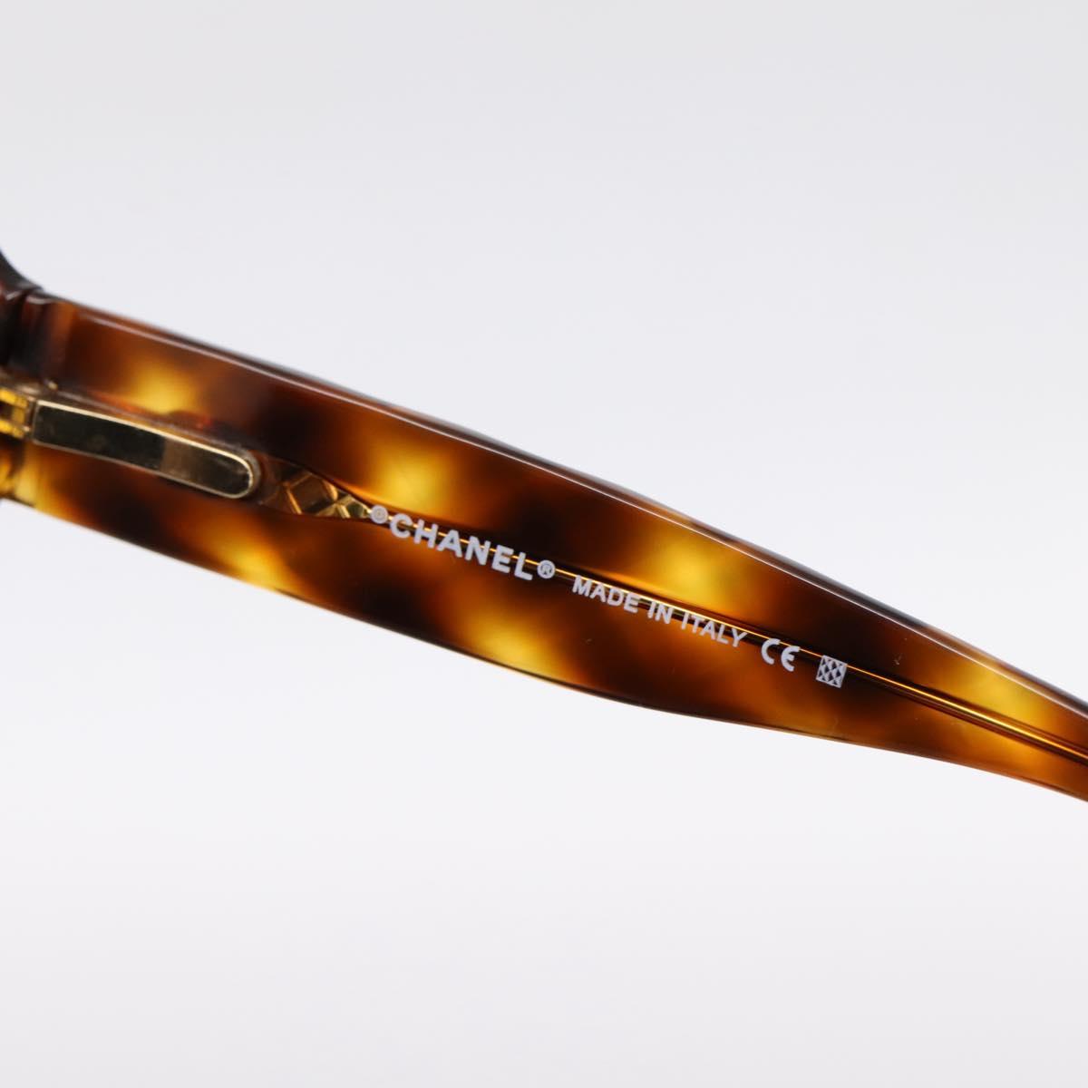 CHANEL Tortoise Pattern Sunglasses plastic Brown CC Auth BA15672
