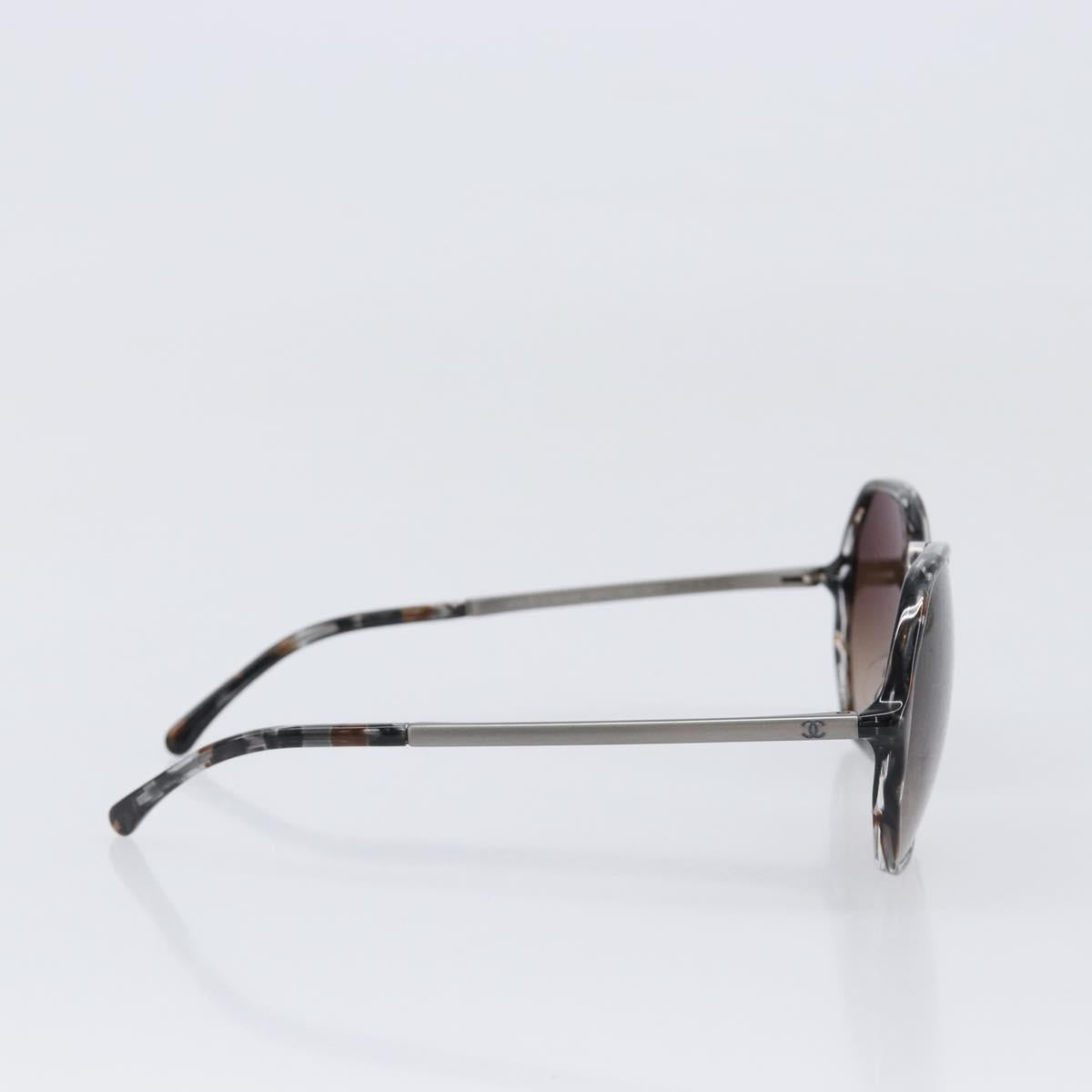 CHANEL Sunglasses plastic Gray CC Auth BA15673V