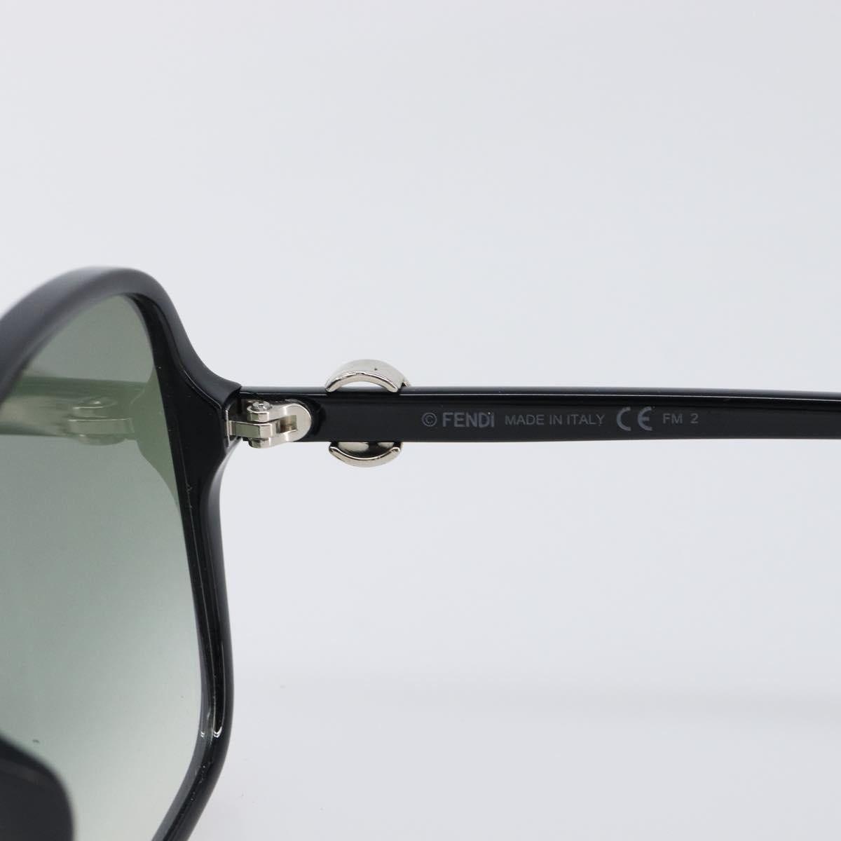 FENDI Sunglasses plastic Black Auth BA15675V