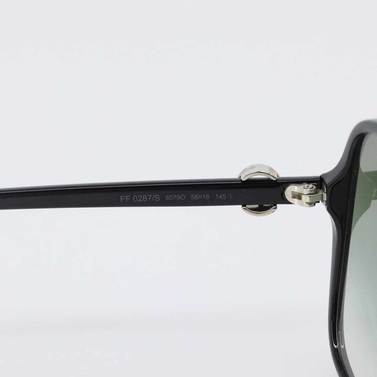 FENDI Sunglasses plastic Black Auth BA15675V