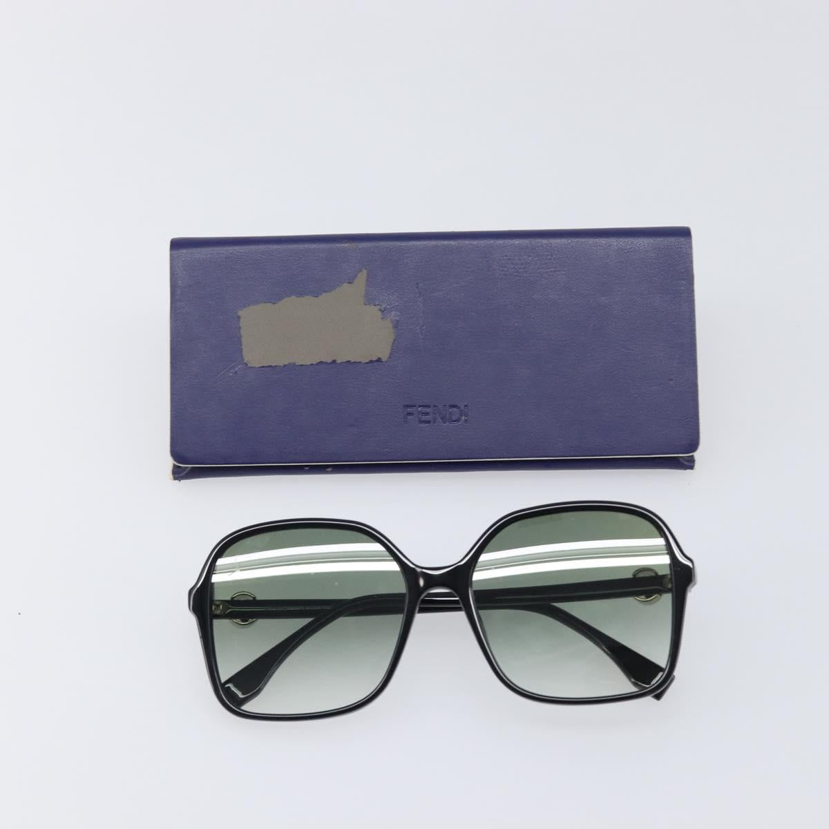 FENDI Sunglasses plastic Black Auth BA15675V