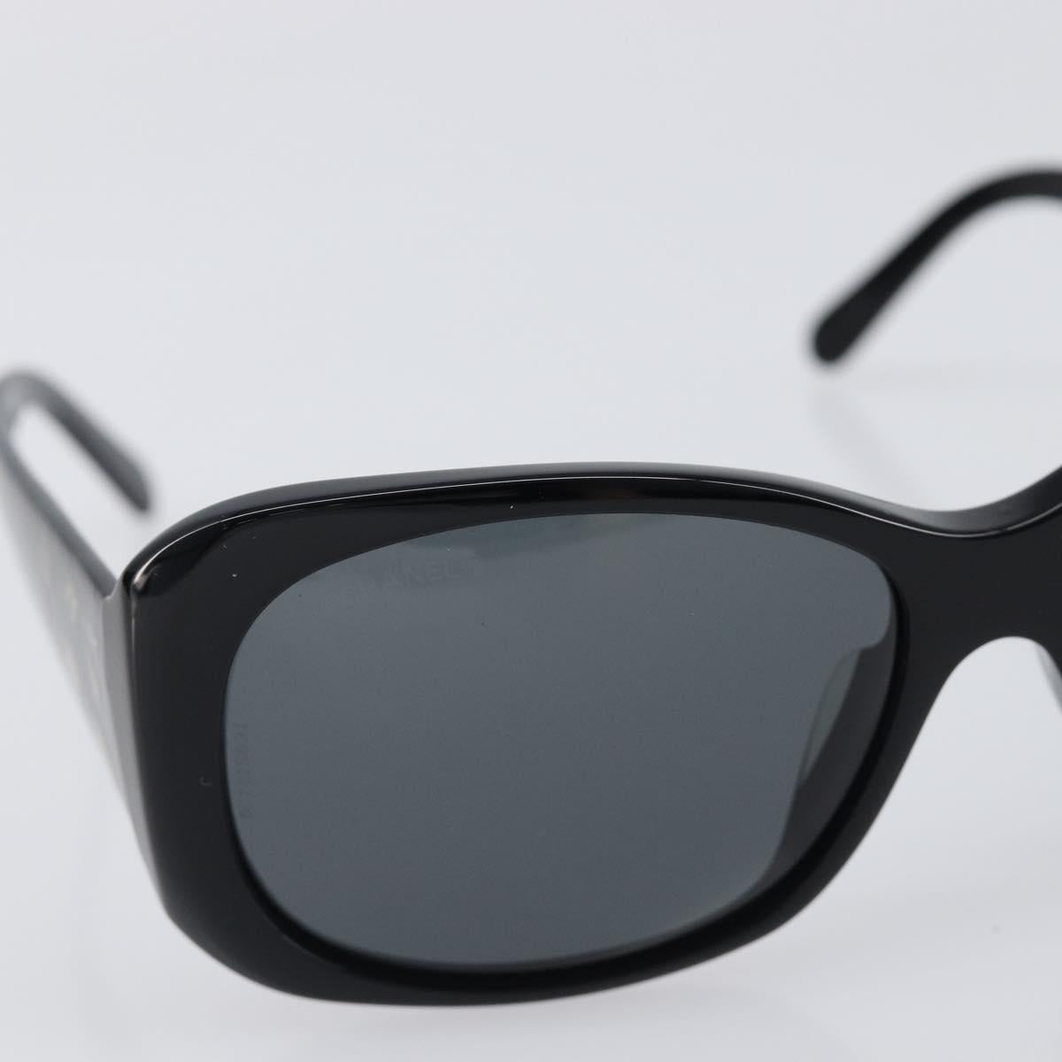 CHANEL Sunglasses plastic Black CC Auth BA15678V