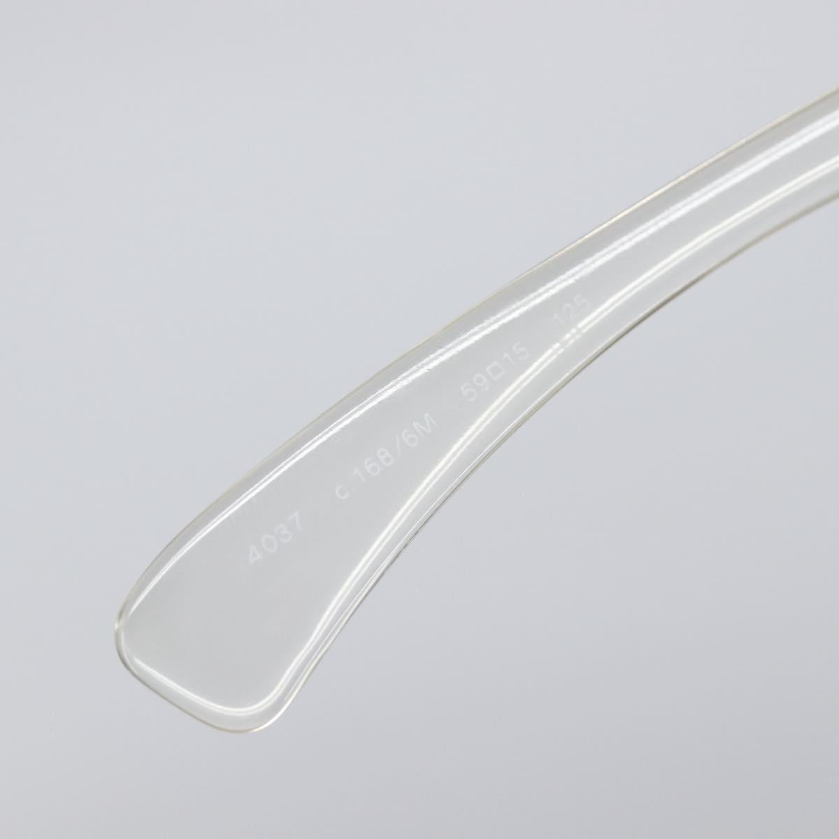 CHANEL Rimless Sunglasses plastic Clear CC Auth BA15679