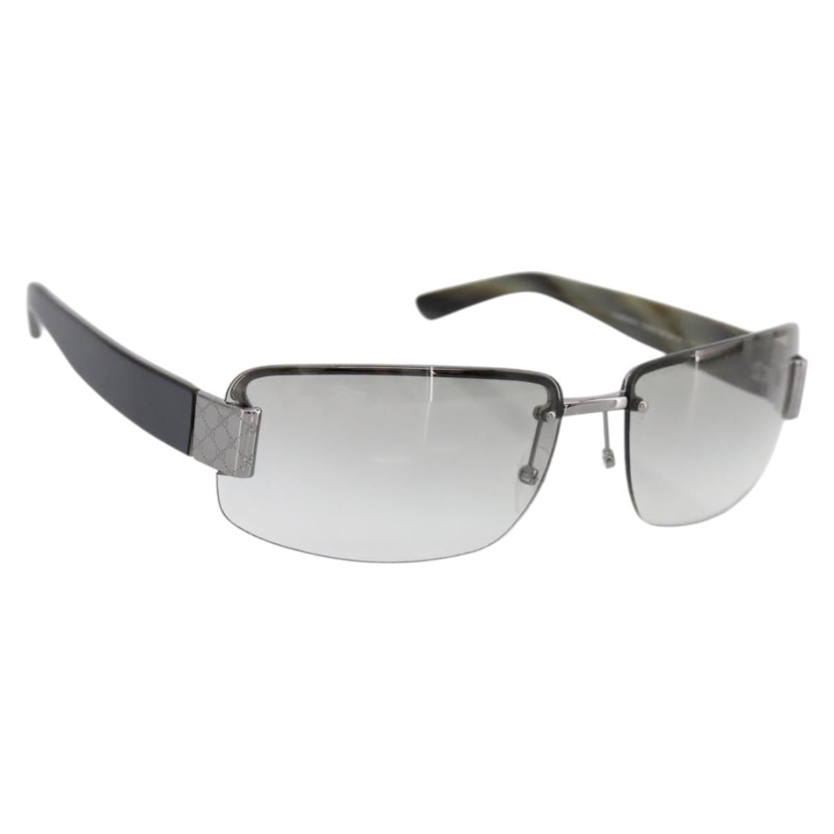 GUCCI Rimless Sunglasses plastic Gray Auth BA15681