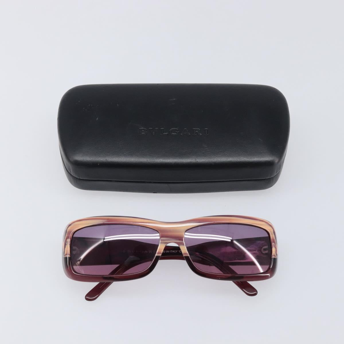 BVLGARI Sunglasses plastic Purple Auth BA15682