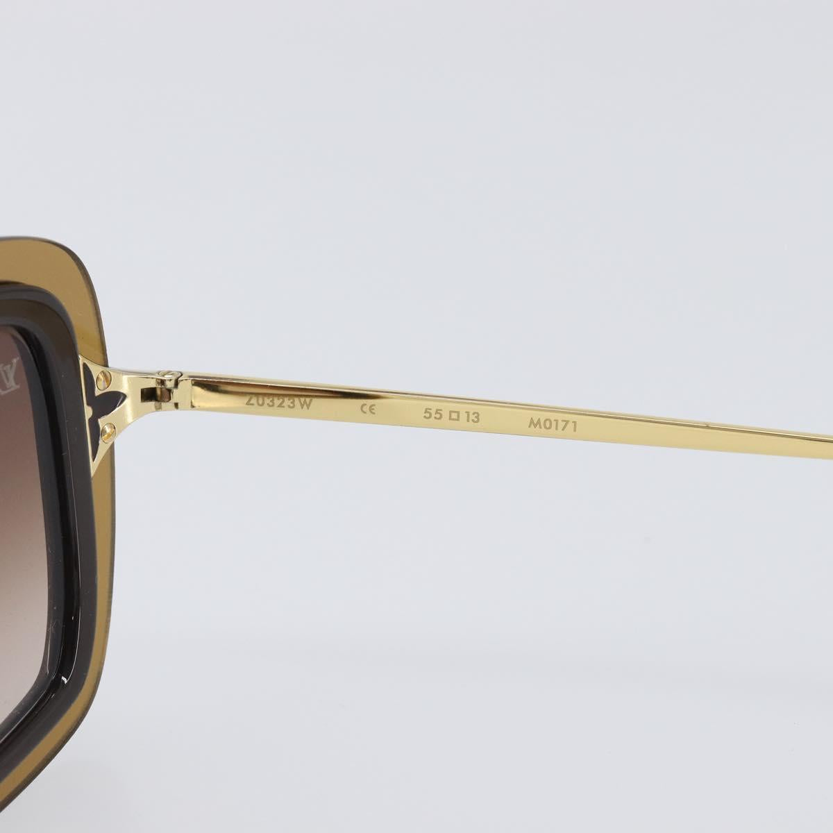 LOUIS VUITTON Sunglasses plastic Brown Z0323W LV Auth BA15683