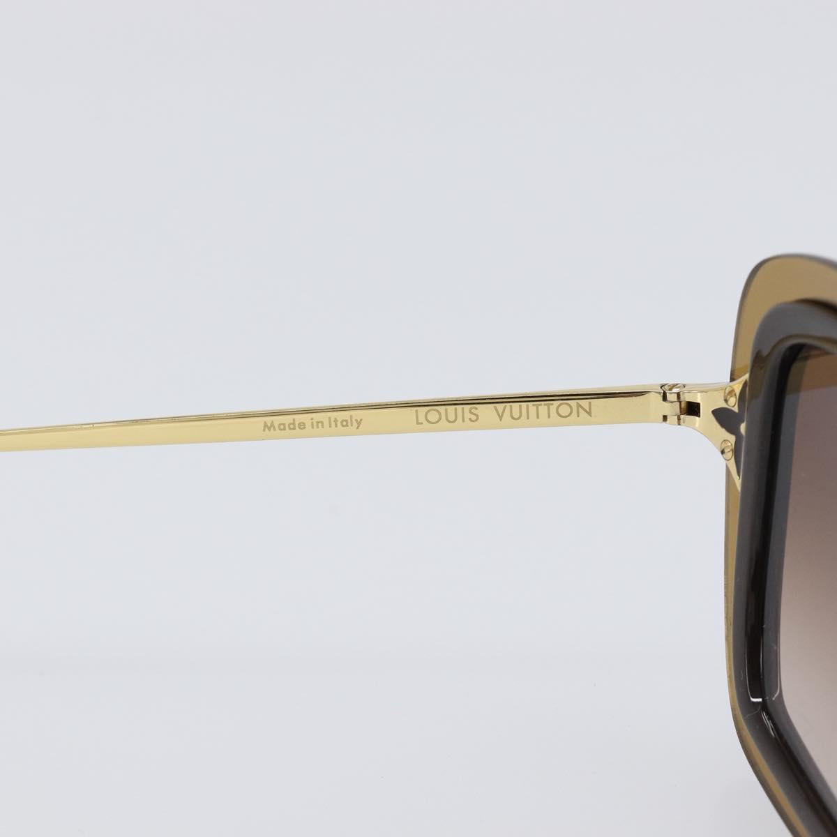 LOUIS VUITTON Sunglasses plastic Brown Z0323W LV Auth BA15683