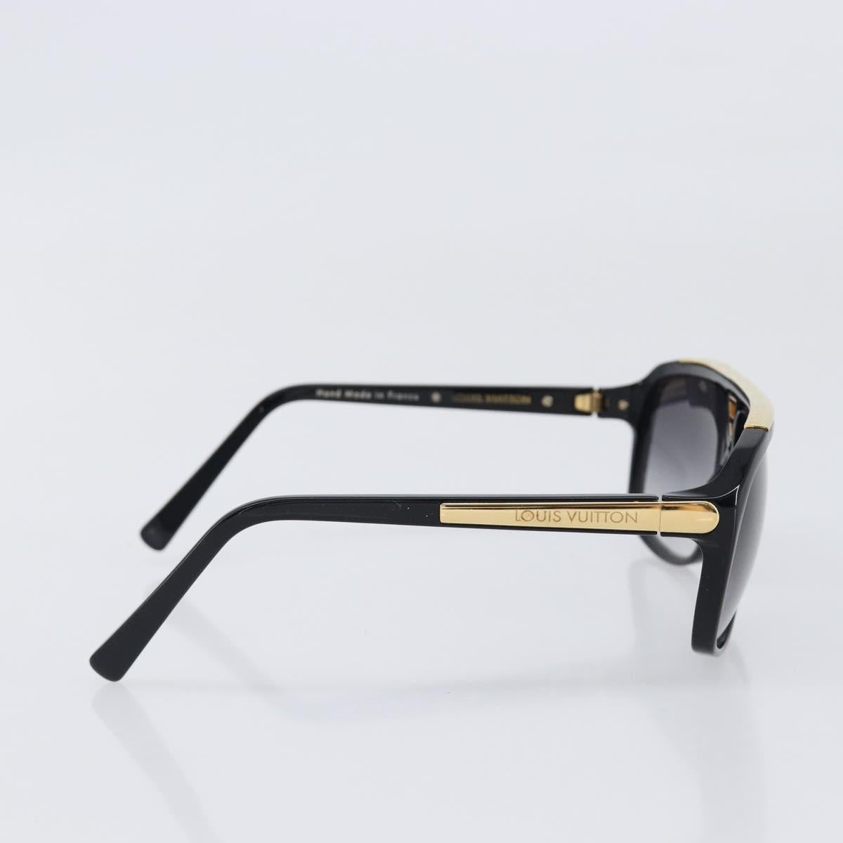 LOUIS VUITTON Sunglasses plastic Black Z0350W LV Auth BA15686M