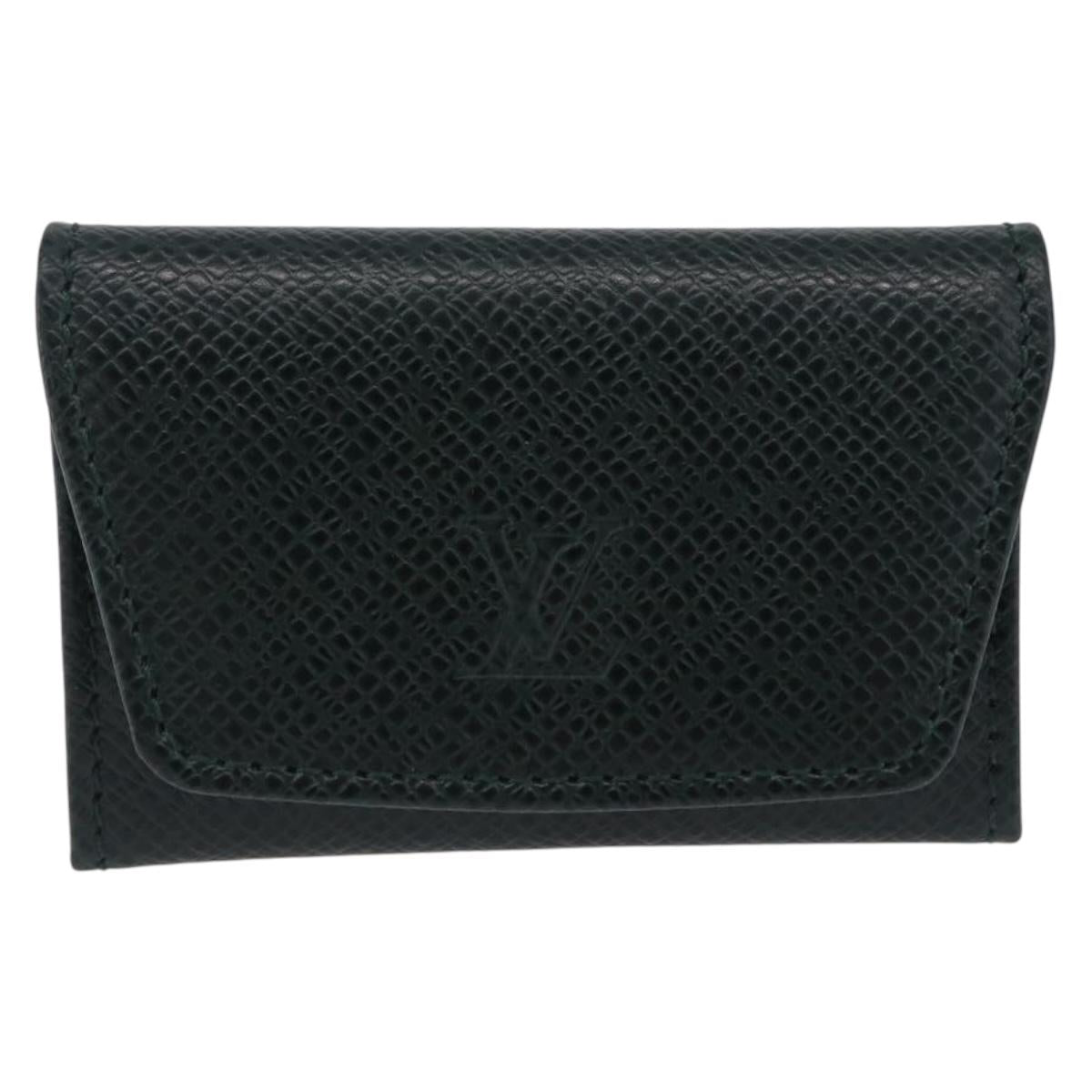 LOUIS VUITTON Taiga Buton de Manchette Cuffs Epicea LV Auth BA15690