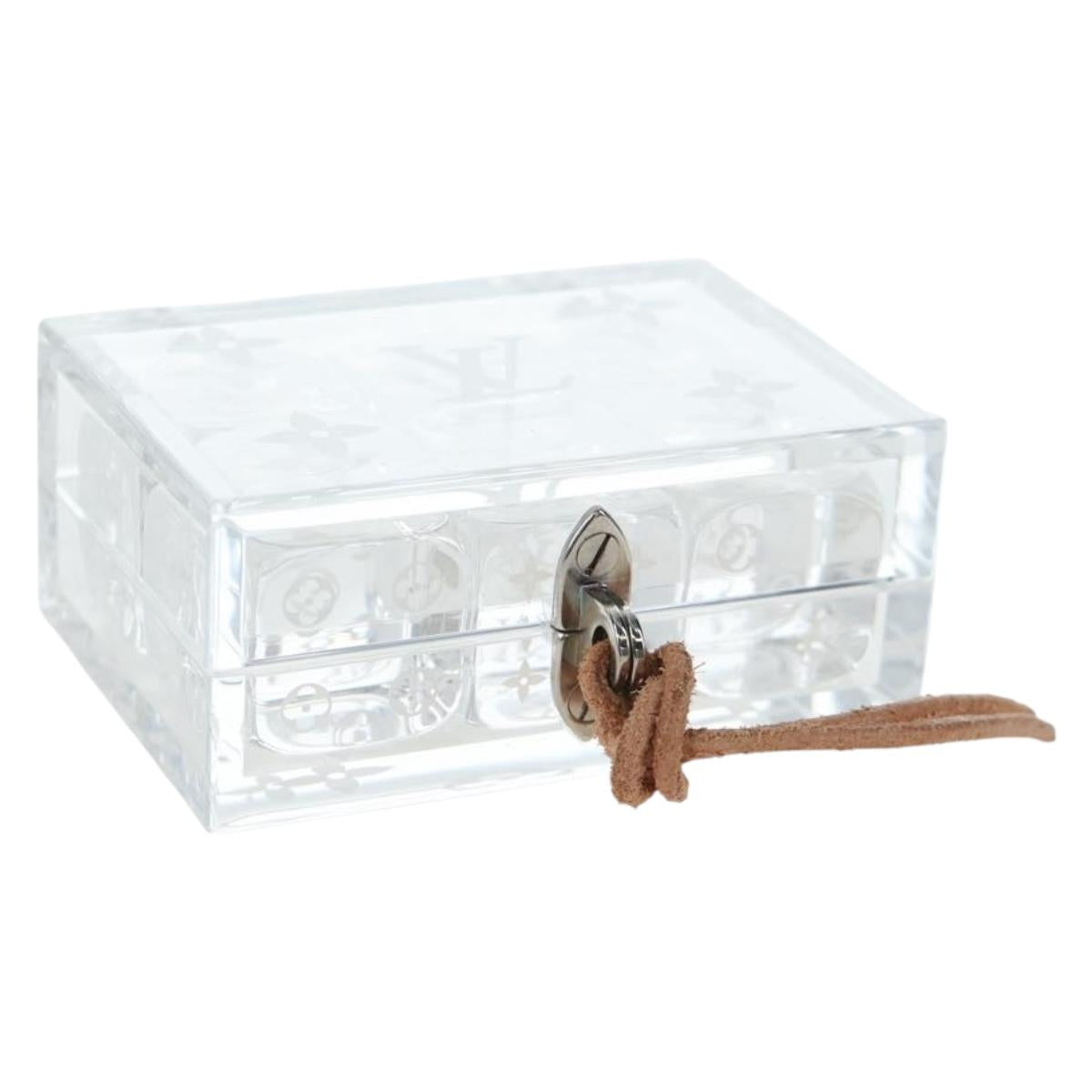 LOUIS VUITTON Dice plastic Clear LV Auth BA15691M
