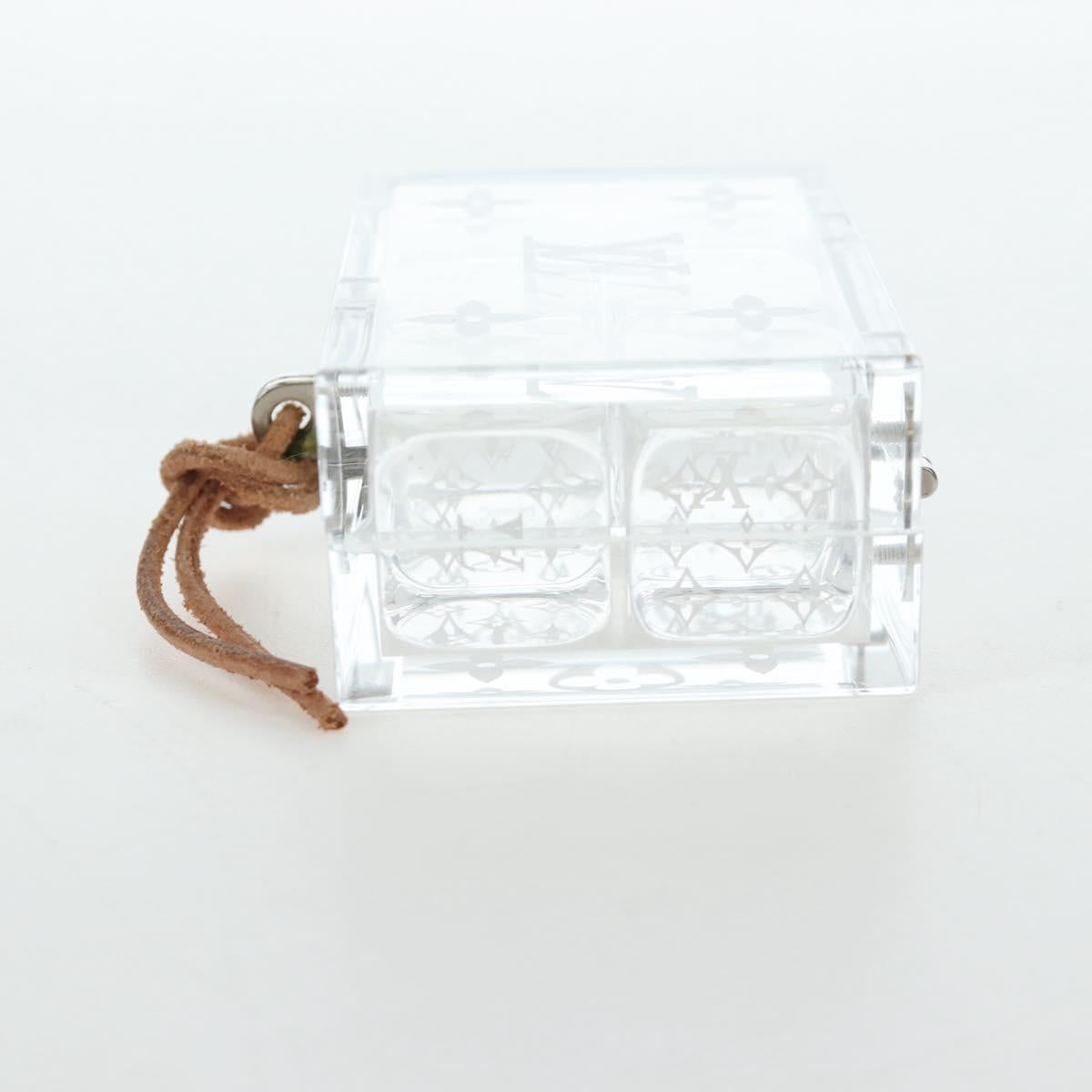 LOUIS VUITTON Dice plastic Clear LV Auth BA15691M