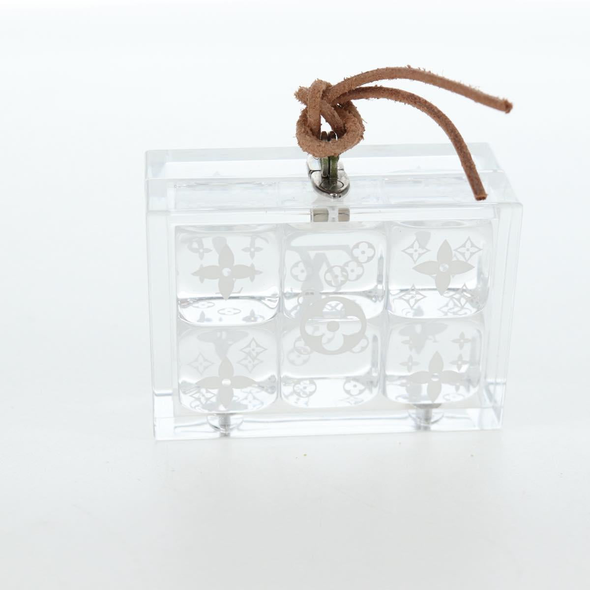 LOUIS VUITTON Dice plastic Clear LV Auth BA15691M
