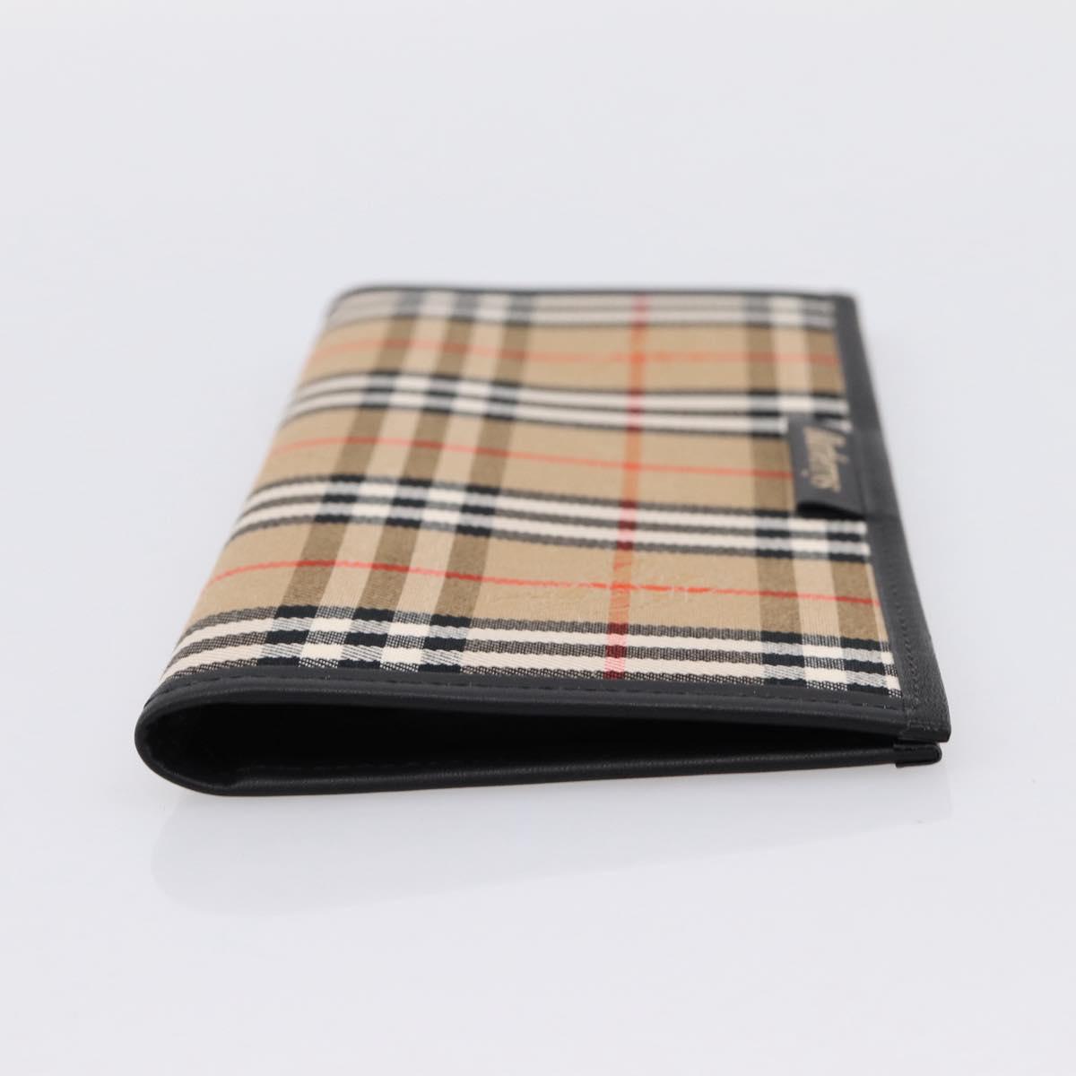 Burberrys Nova Check Planner Canvas Beige Auth BA15694