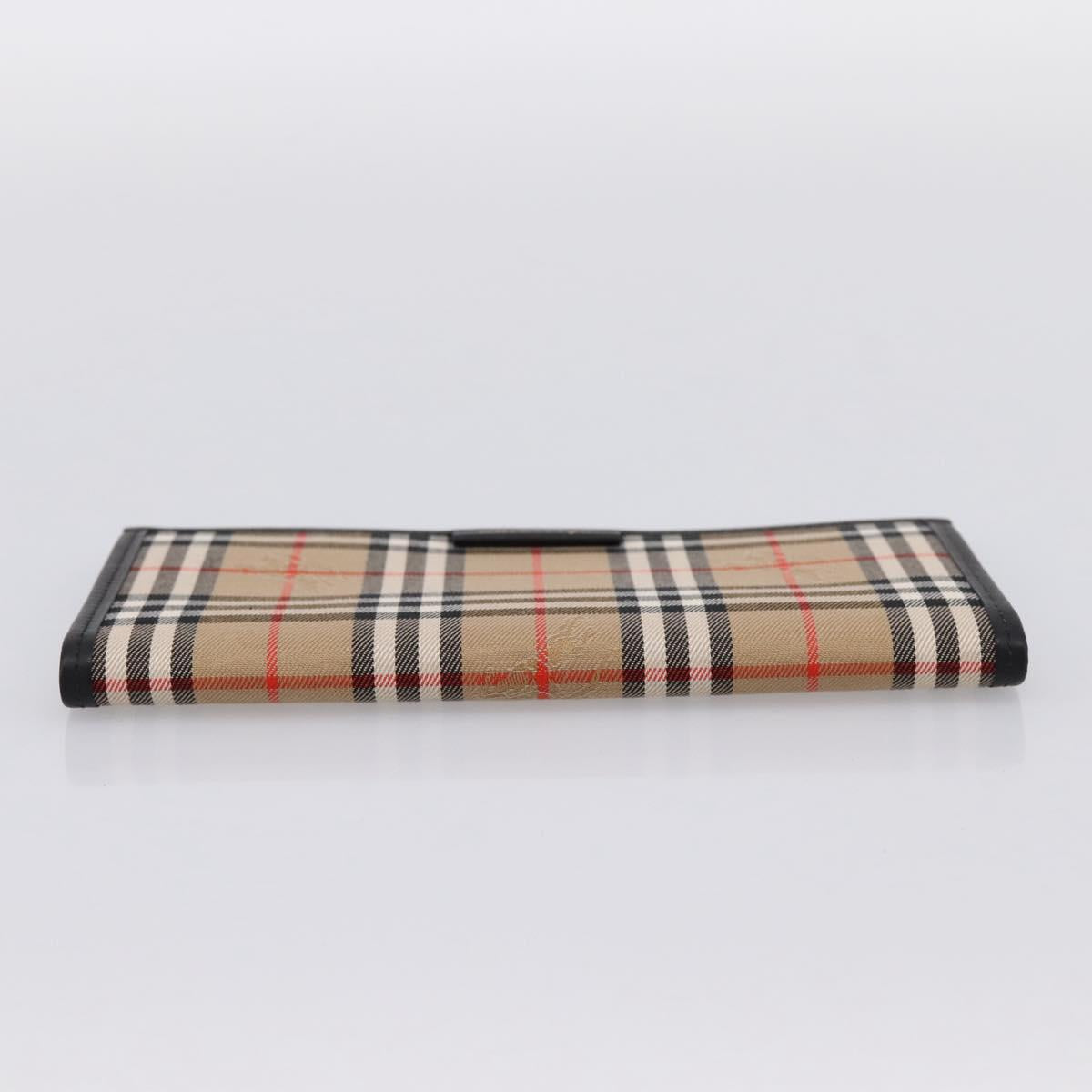Burberrys Nova Check Planner Canvas Beige Auth BA15694