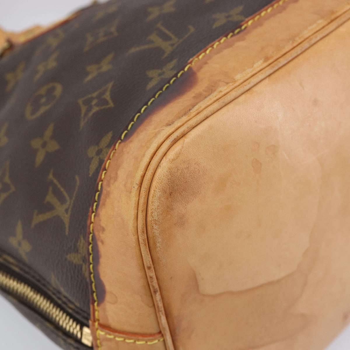 LOUIS VUITTON Monogram Alma PM Hand Bag M53151 LV Auth BA15699