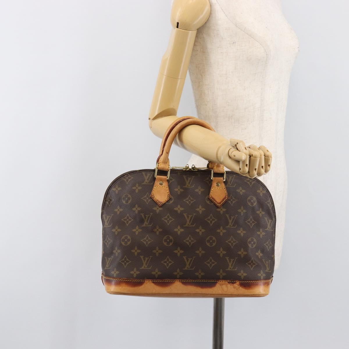 LOUIS VUITTON Monogram Alma PM Hand Bag M53151 LV Auth BA15699
