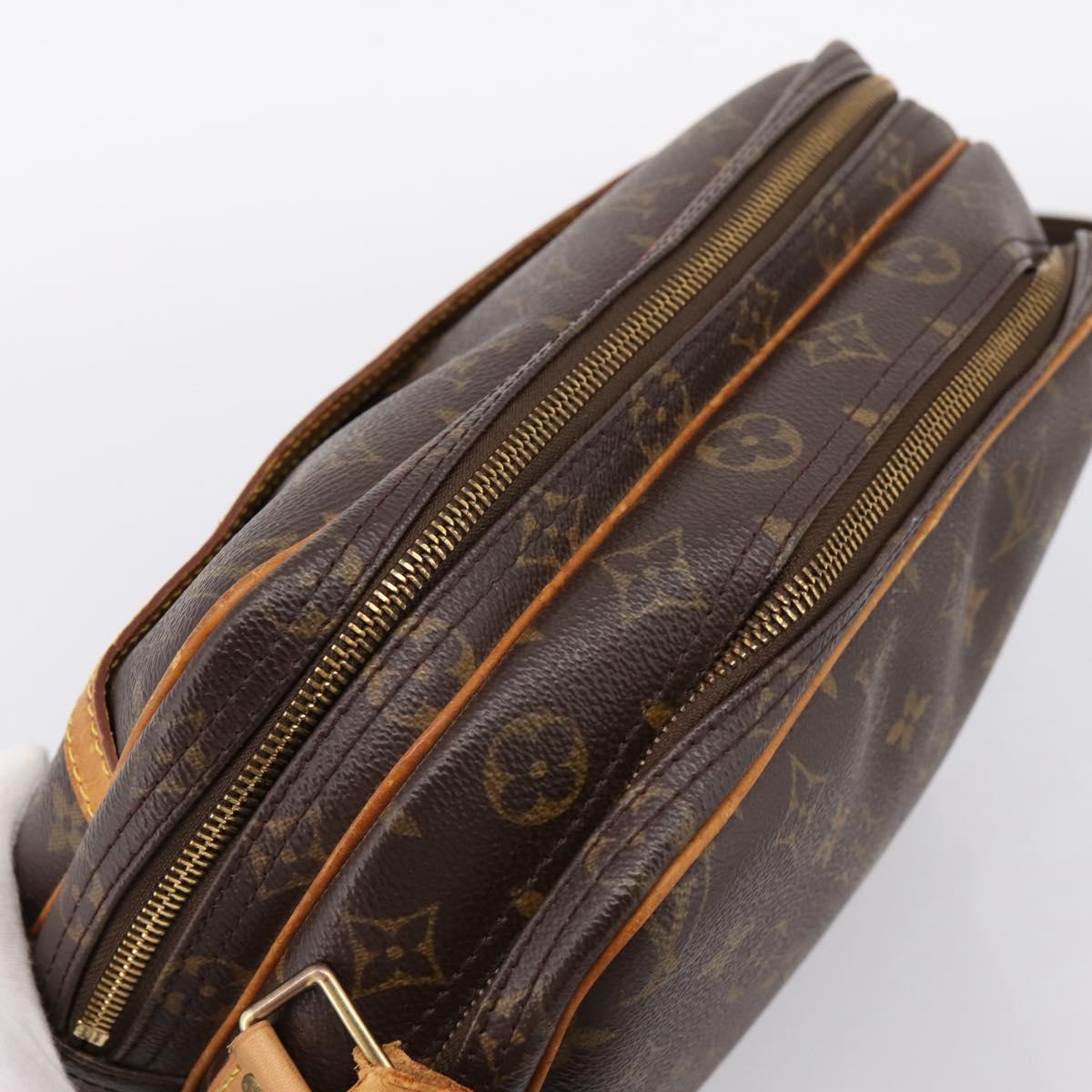 LOUIS VUITTON Monogram Reporter PM Shoulder Bag M45254 LV Auth BA15700