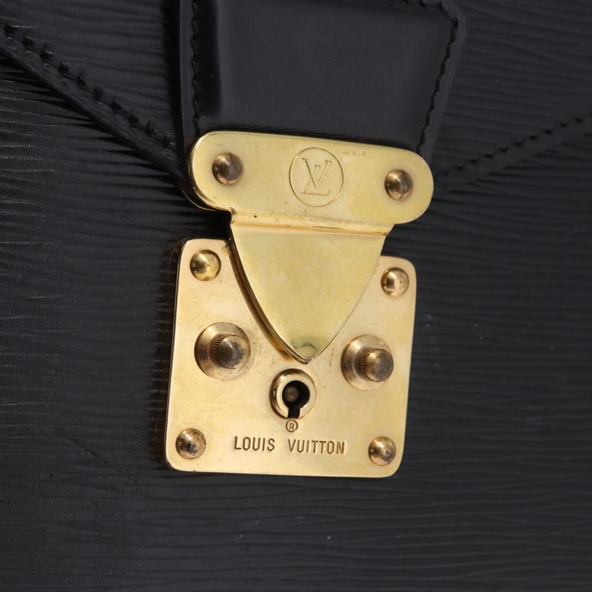 LOUIS VUITTON Epi Serviette Conseiller Business Bag Black M54422 LV Auth BA15701