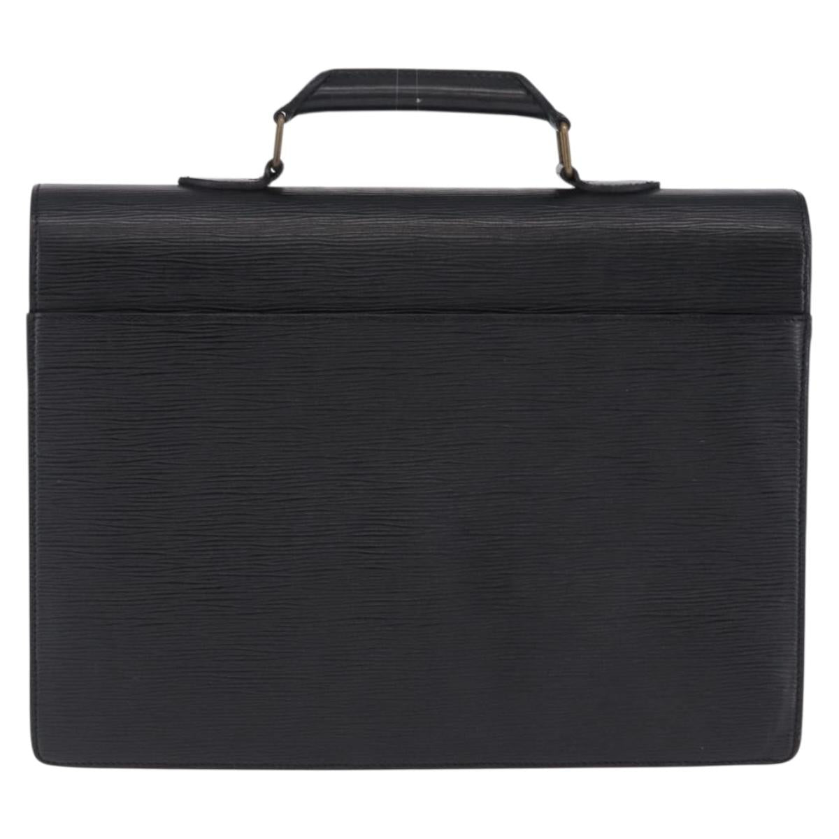 LOUIS VUITTON Epi Serviette Conseiller Business Bag Black M54422 LV Auth BA15701