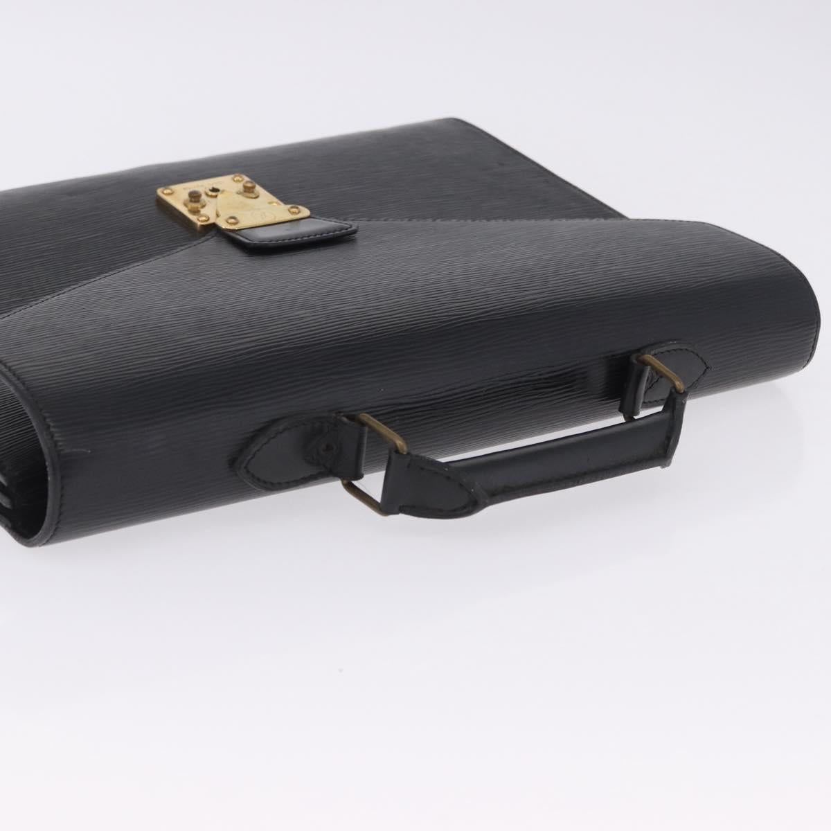 LOUIS VUITTON Epi Serviette Conseiller Business Bag Black M54422 LV Auth BA15701