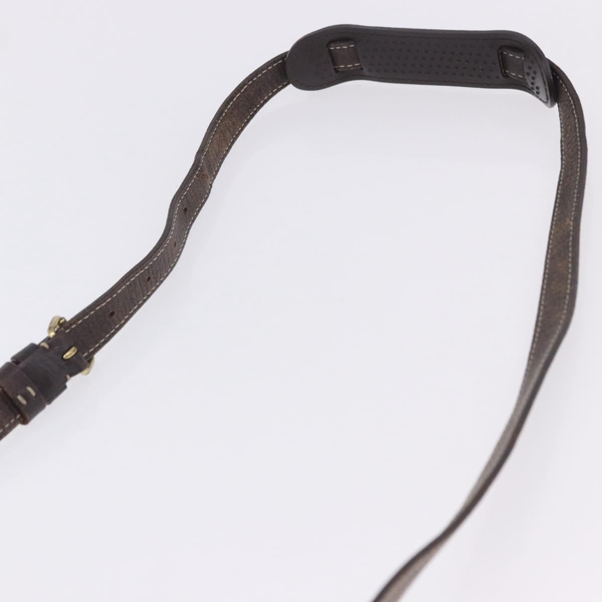 LOUIS VUITTON Monogram Mini Lin Saumur 30 Bag Brown Fuzan M95227 LV Auth BA15702