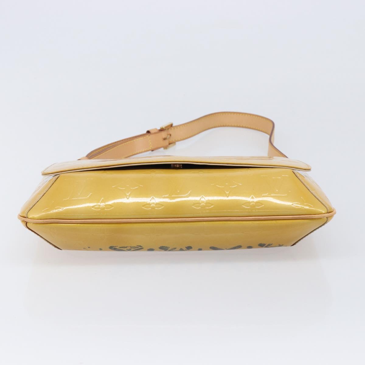 LOUIS VUITTON Monogram Vernis Thompson Street Bag Beige M91301 LV Auth BA15704