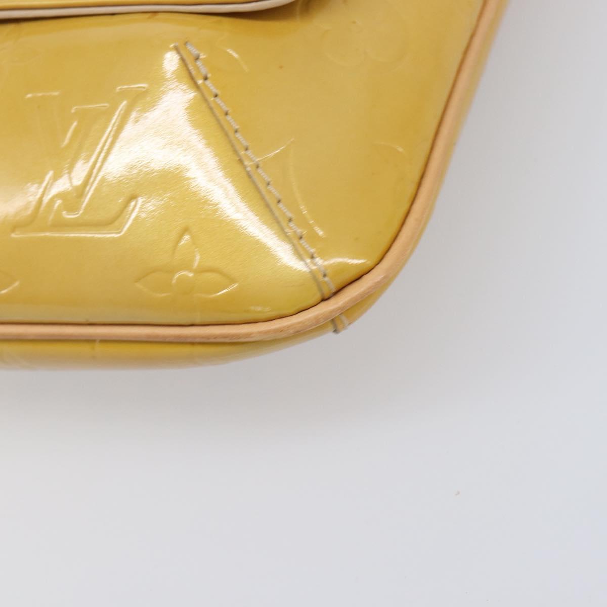 LOUIS VUITTON Monogram Vernis Thompson Street Bag Beige M91301 LV Auth BA15704