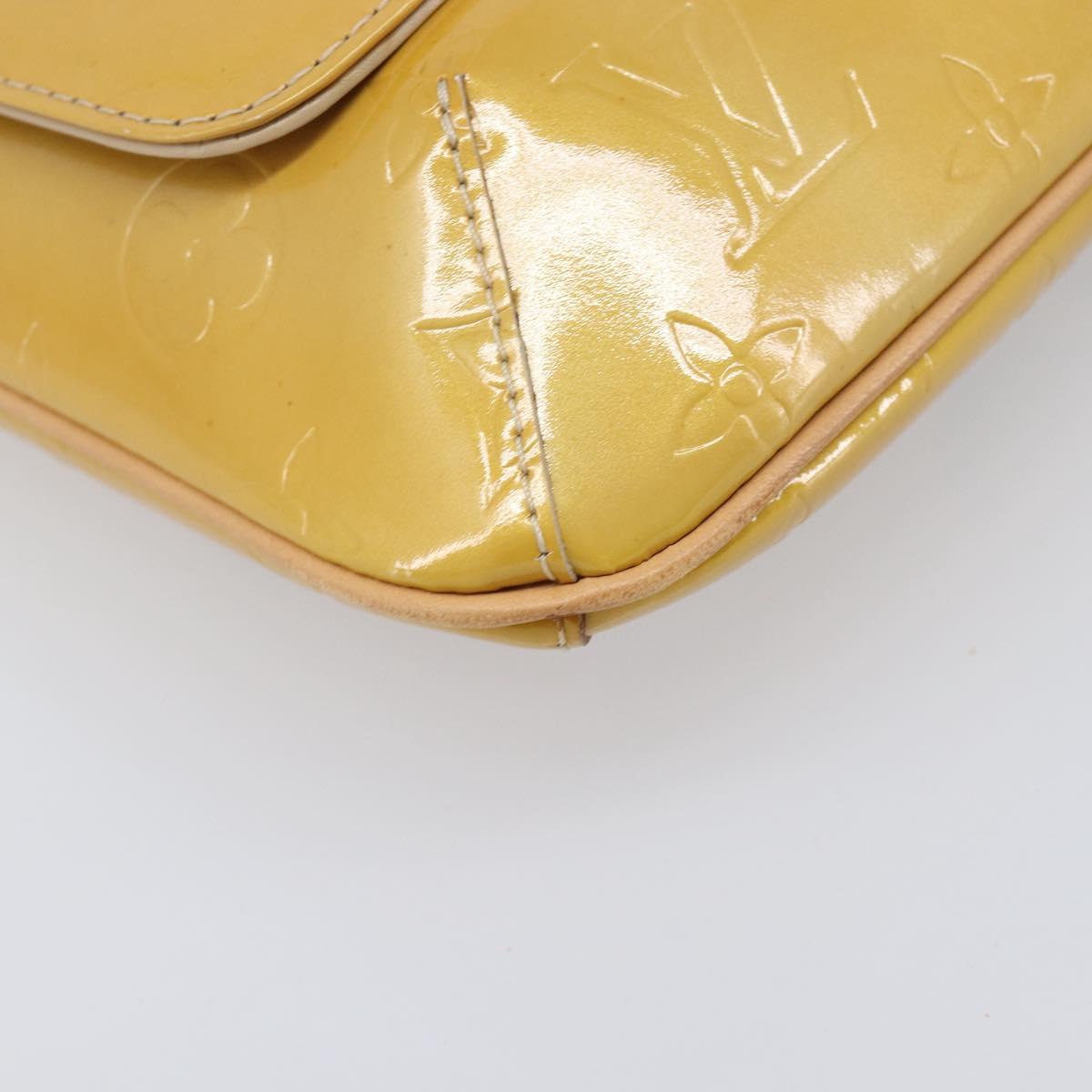 LOUIS VUITTON Monogram Vernis Thompson Street Bag Beige M91301 LV Auth BA15704