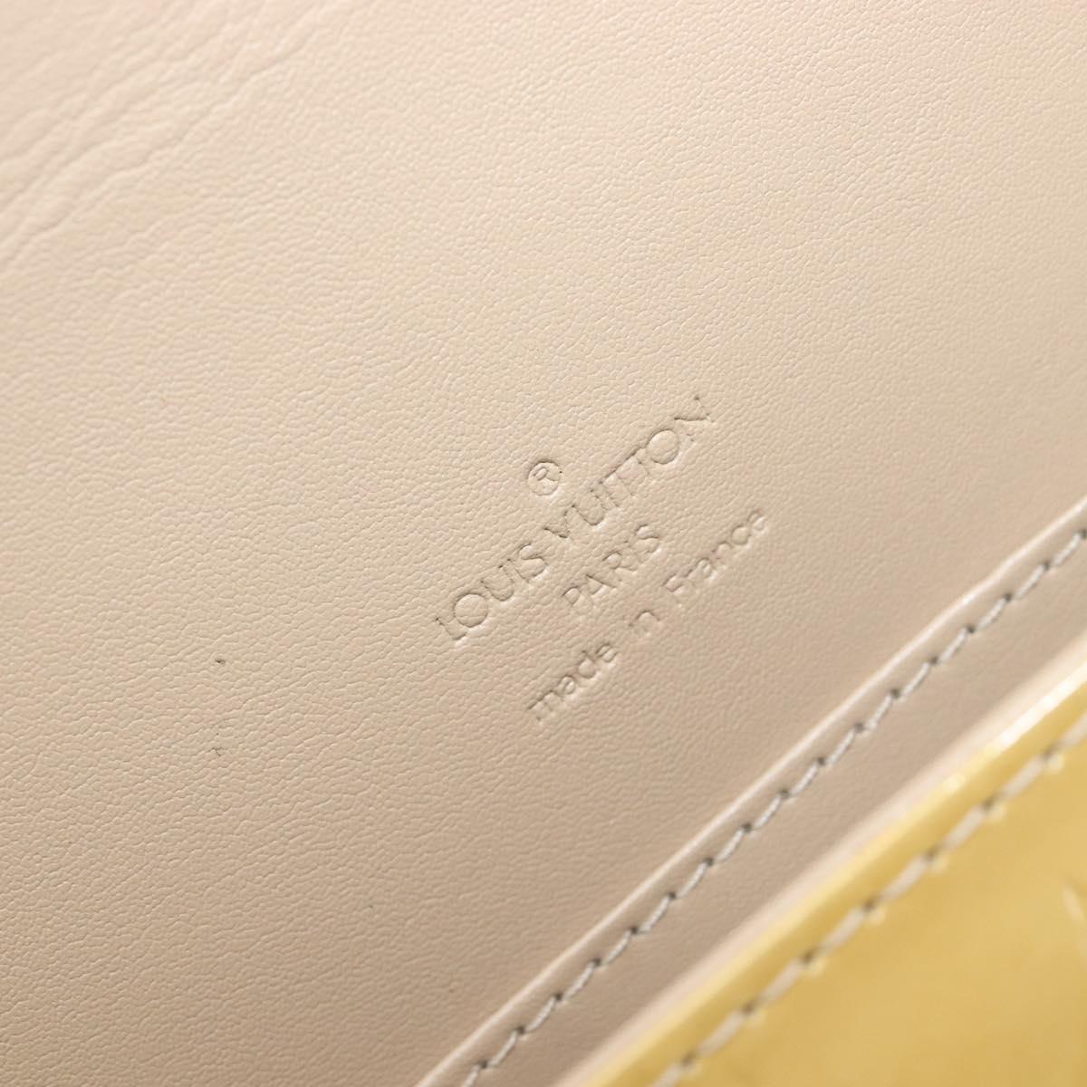 LOUIS VUITTON Monogram Vernis Thompson Street Bag Beige M91301 LV Auth BA15704