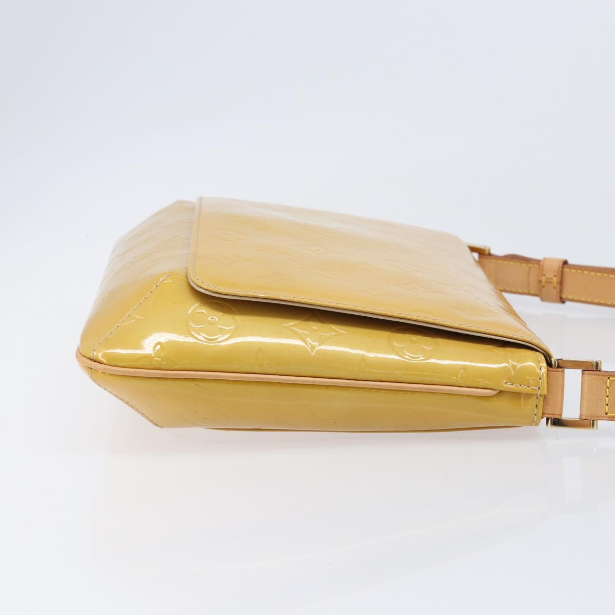 LOUIS VUITTON Monogram Vernis Thompson Street Bag Beige M91301 LV Auth BA15704