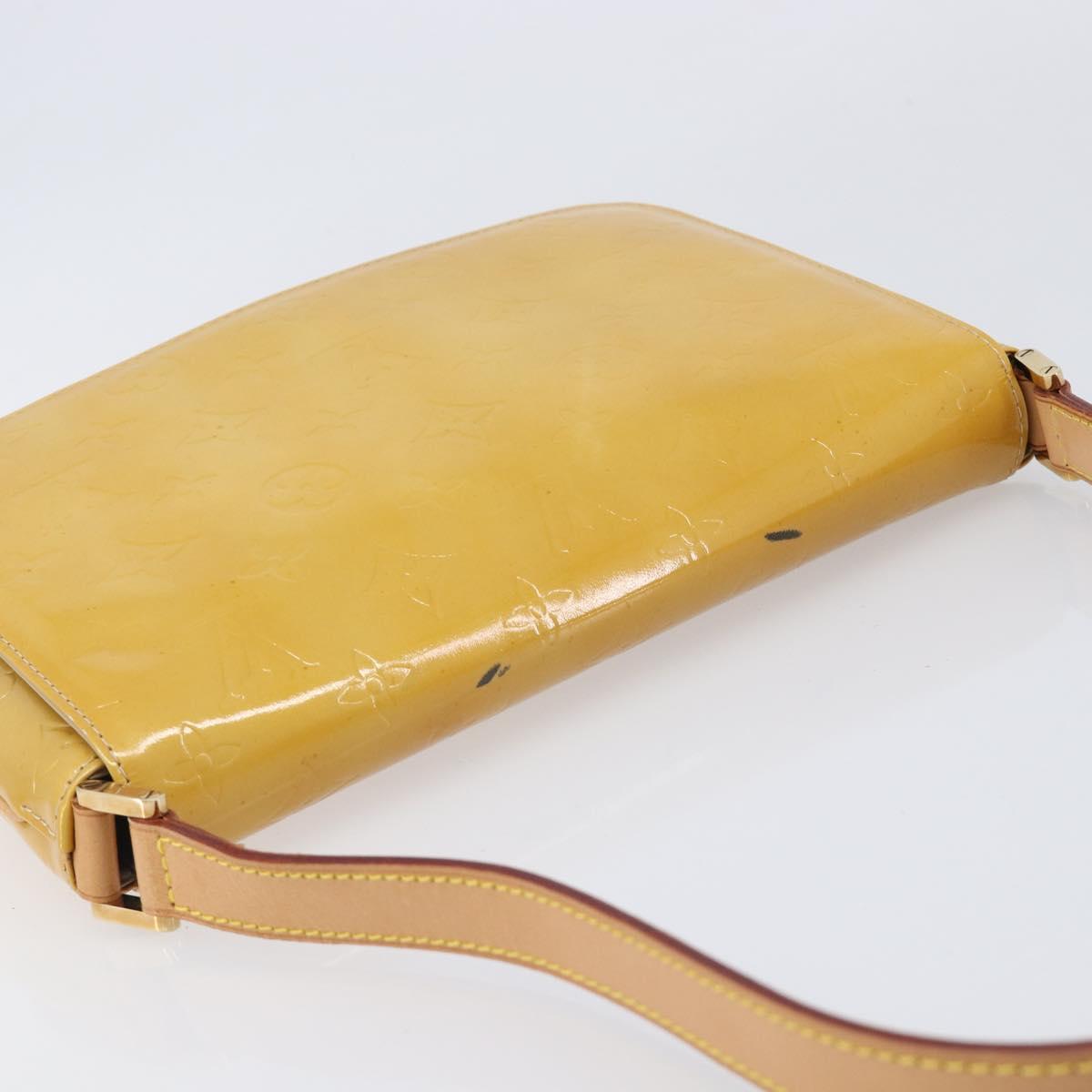 LOUIS VUITTON Monogram Vernis Thompson Street Bag Beige M91301 LV Auth BA15704