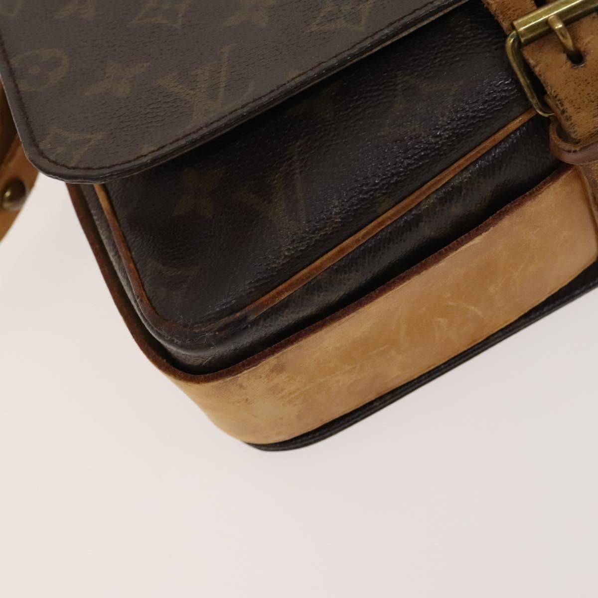 LOUIS VUITTON Monogram Cartouchiere GM Shoulder Bag M51252 LV Auth BA1571