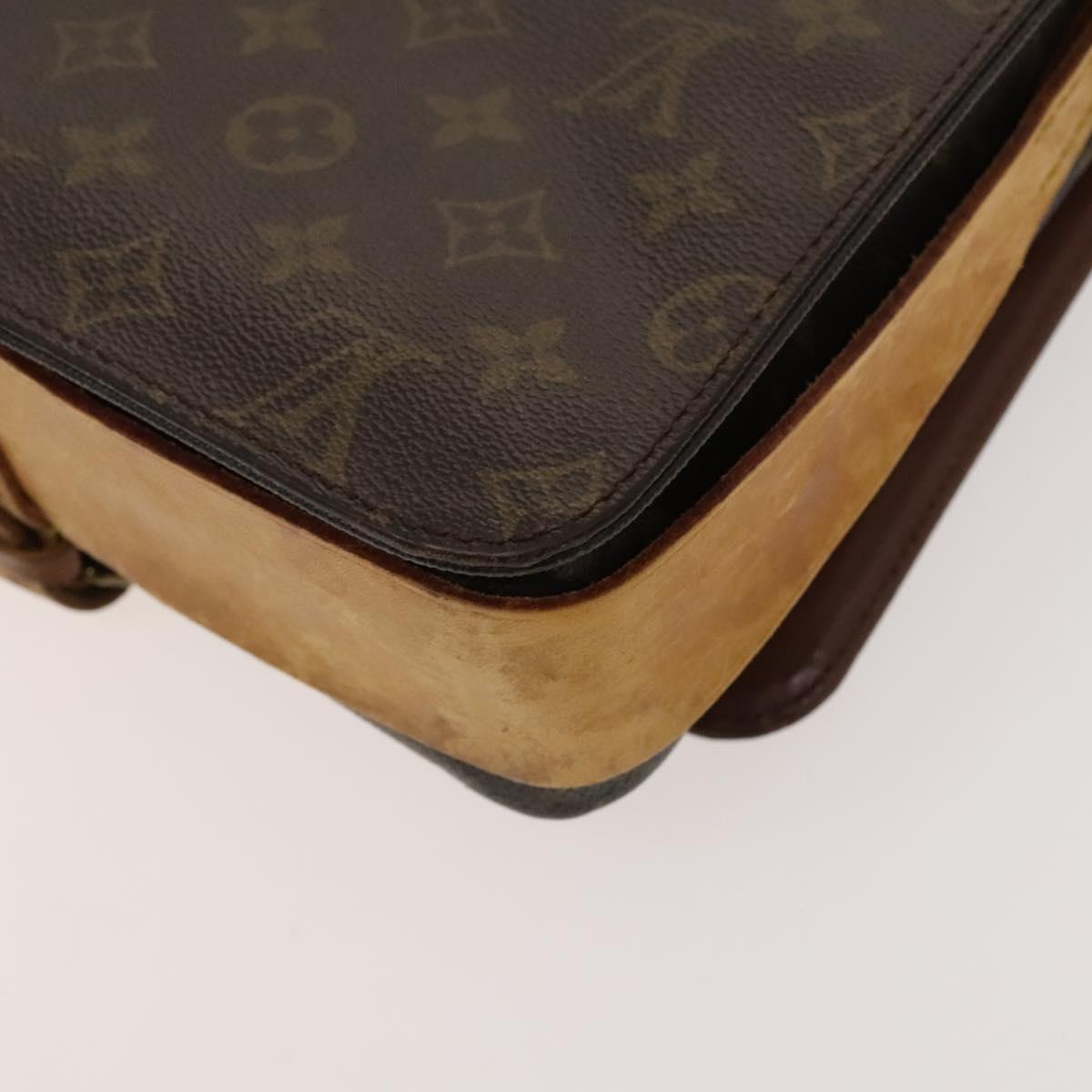 LOUIS VUITTON Monogram Cartouchiere GM Shoulder Bag M51252 LV Auth BA1571