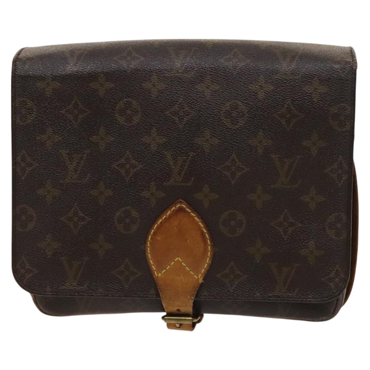 LOUIS VUITTON Monogram Cartouchiere GM Shoulder Bag M51252 LV Auth BA1571