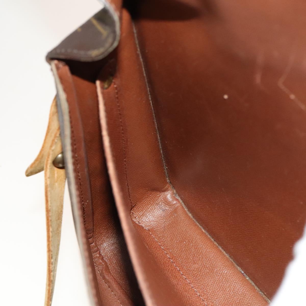 LOUIS VUITTON Monogram Cartouchiere GM Shoulder Bag M51252 LV Auth BA1571