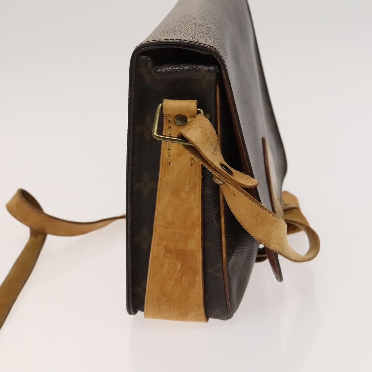 LOUIS VUITTON Monogram Cartouchiere GM Shoulder Bag M51252 LV Auth BA1571