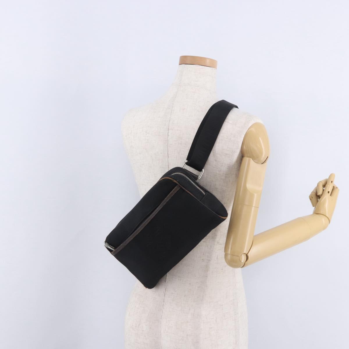 LOUIS VUITTON Damier Geant Acrobat Shoulder Bag Canvas Black M93620 Auth BA15710