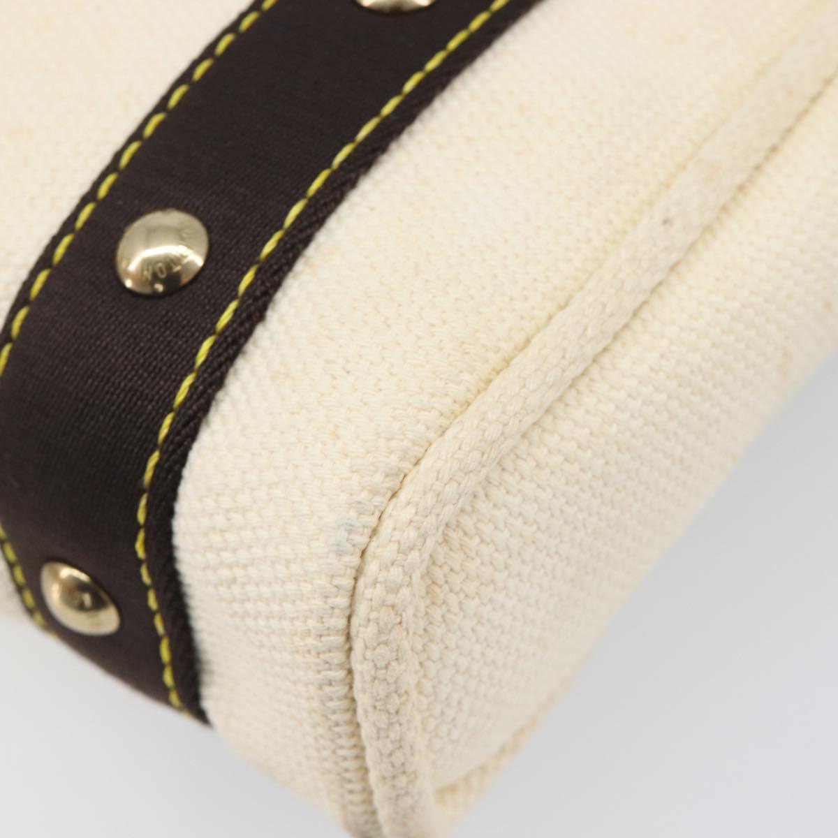 LOUIS VUITTON Antigua Cabas PM Hand Bag Black Beige M40039 LV Auth BA15712