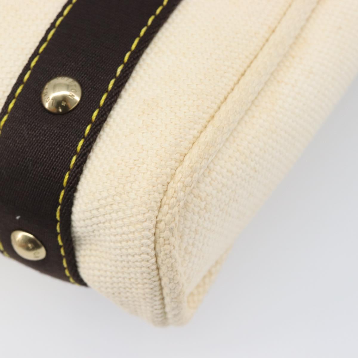 LOUIS VUITTON Antigua Cabas PM Hand Bag Black Beige M40039 LV Auth BA15712