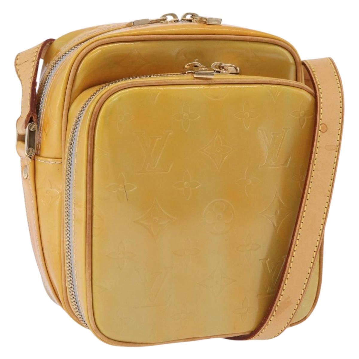 LOUIS VUITTON Monogram Vernis Wooster Shoulder Bag Gris M91036 LV Auth BA15713
